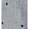 Pyjama short boutonné gris chiné