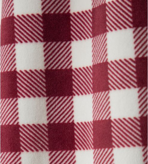 Pyjama polaire de Noël Écru Rouge