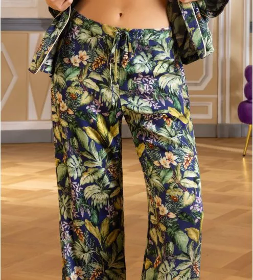 Pantalon viscose Bain de Nature Vert Parme