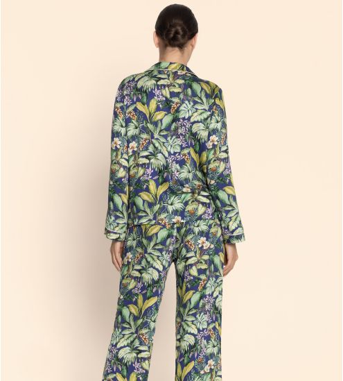 Chemise courte Bain de Nature Vert Parme