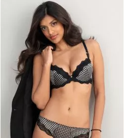 Soutien gorge coques Icone Business Pied de Poule