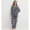 Pyjama femme imprimé étoiles Winter Dreams Blue Night