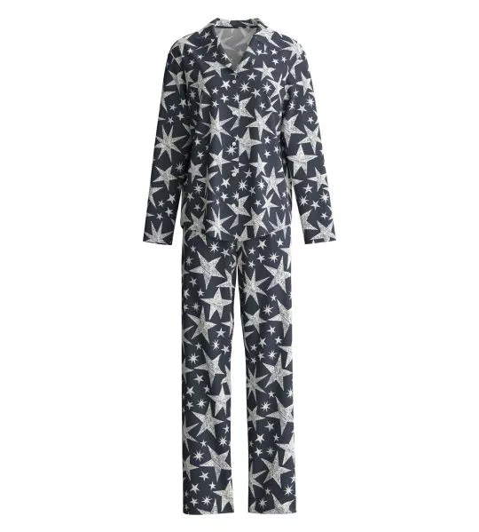 Pyjama femme imprimé étoiles Winter Dreams Blue Night