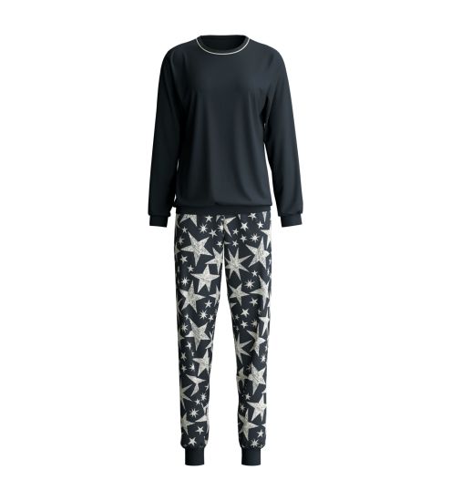 Pyjama femme bords élastiques Winter Dreams Blue Night
