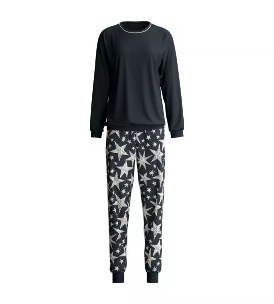Pyjama femme bords élastiques Winter Dreams Blue Night
