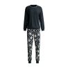 Pyjama femme bords élastiques Winter Dreams Blue Night