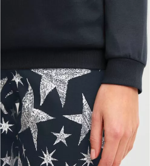 Pyjama femme bords élastiques Winter Dreams Blue Night