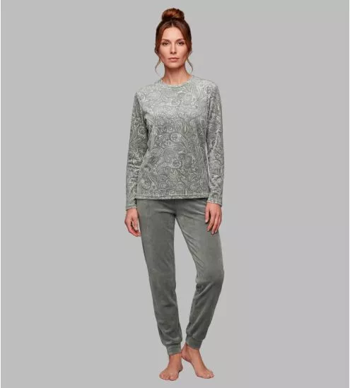 Pyjama femme en velours...