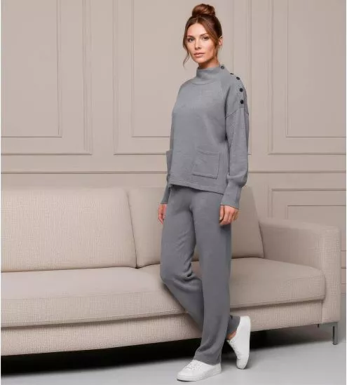 Pyjama polaire avec col...
