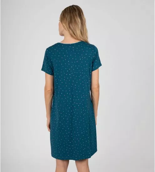Liquette manches courtes Bleu Petrol