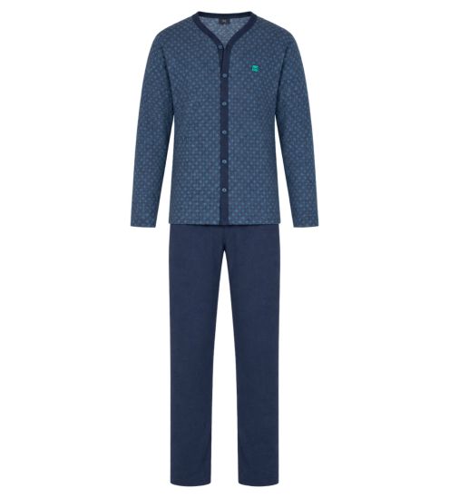 Pyjama chaud homme Bleu Chiné