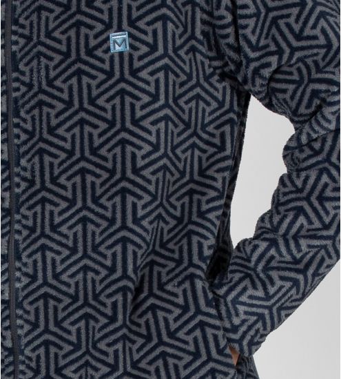 Veste zippée chaude homme Bleu