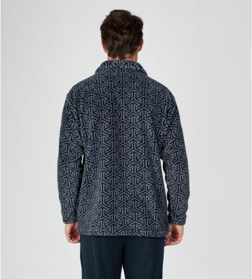 Veste zippée chaude homme Bleu