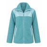 Veste chaude zippée femme Bleu Turquoise