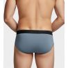 Slip homme en Lyocell Bleu Gris