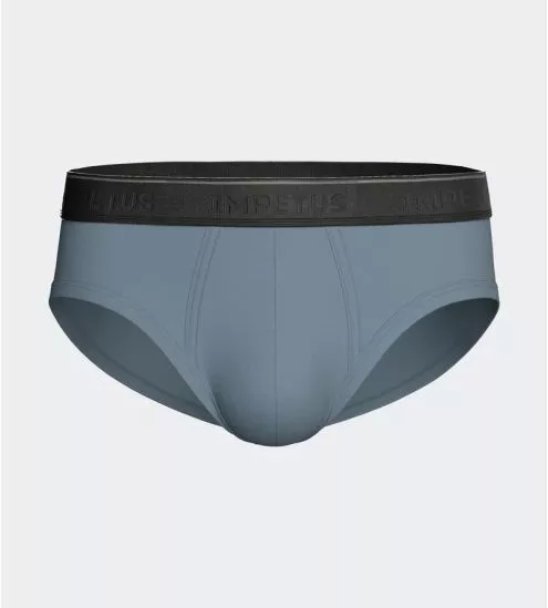 Slip homme en Lyocell Bleu Gris