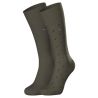 Lot de 2 chaussettes en coton pour homme Marine Kaki