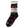 Chaussettes pilou anti gliss Lovely Winter Navy/Red