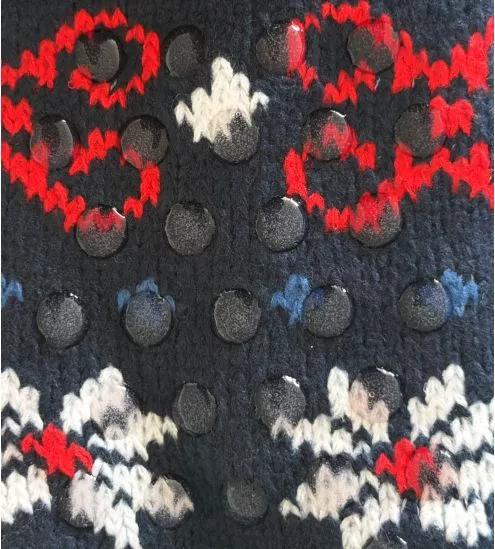 Chaussettes pilou anti gliss Lovely Winter Navy/Red