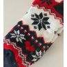 Chaussettes pilou anti gliss Lovely Winter Navy/Red/Off White