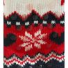 Chaussettes pilou anti gliss Lovely Winter Red/Navy/Off White
