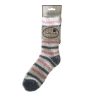 Chaussettes pilou pilou à rayures Morning Cuddly Off white/Multicolor