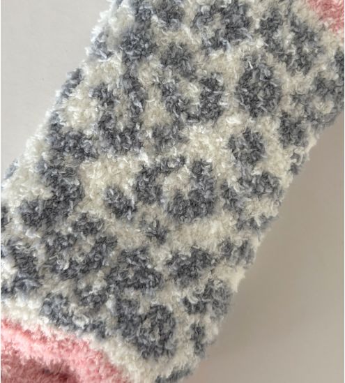 Chaussettes Morning Cuddly Off White Leopard