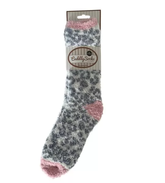 Chaussettes Morning Cuddly Off White Leopard