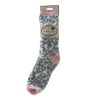 Chaussettes Morning Cuddly Off White Leopard