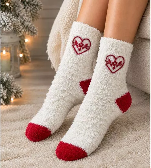 Chaussettes pilou pilou Anneli Cuddly Off White