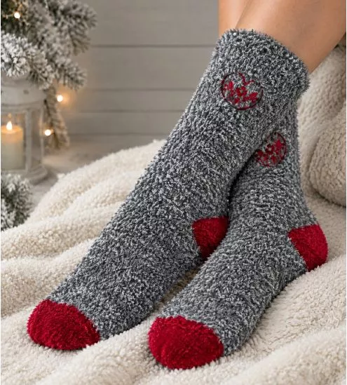Chaussettes pilou pilou Anneli Cuddly Grey Melange