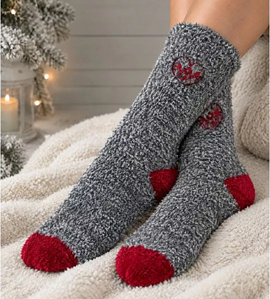 Chaussettes pilou pilou Anneli Cuddly Grey Melange