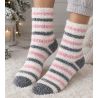 Chaussettes pilou pilou à rayures Morning Cuddly Off white/Multicolor