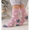 Chaussettes pilou rose Morning Cuddly Pastel Pink