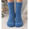 Chaussettes pilou bleues Smooth Cuddly Medium Blue