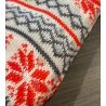 Chaussettes d'intérieur chaudes anti gliss Smilla Lamb Lined Anthra/Red/Off White