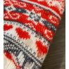 Chaussettes d'intérieur chaudes anti gliss Smilla Lamb Lined Off White/Anthra/Red