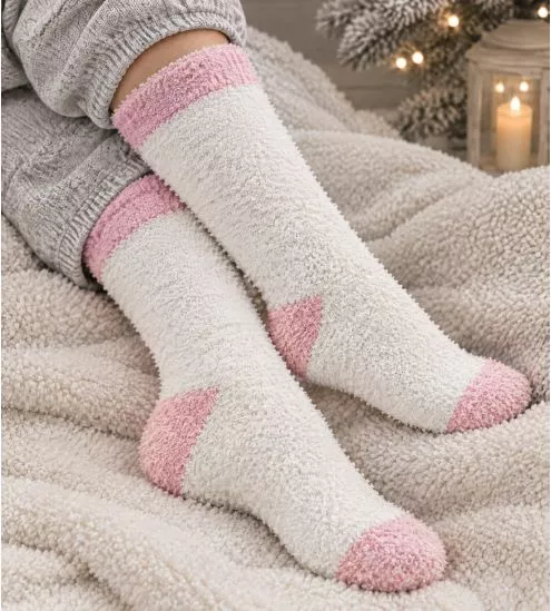 Chaussettes pilou pilou Morning Cuddly Off White