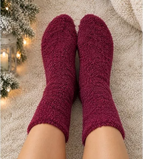 Chaussettes Smooth Cuddly Dark Ruby