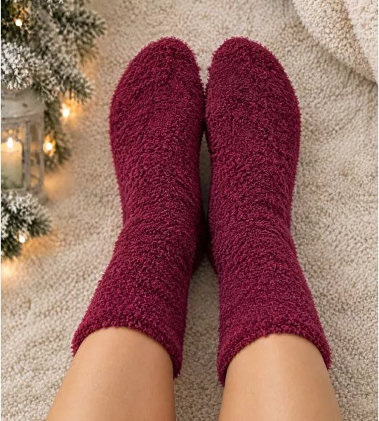 Chaussettes Smooth Cuddly Dark Ruby