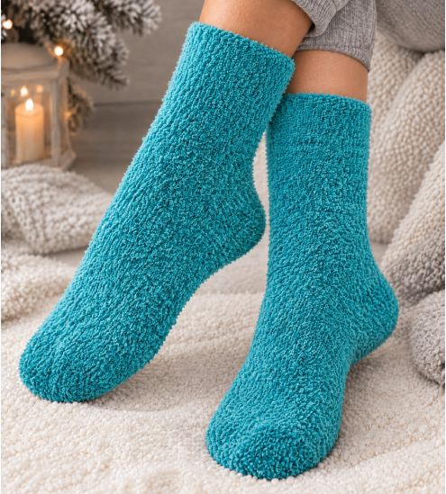 Soft Socks Light Blue Light Blue Smooth Cuddly Winter Sky