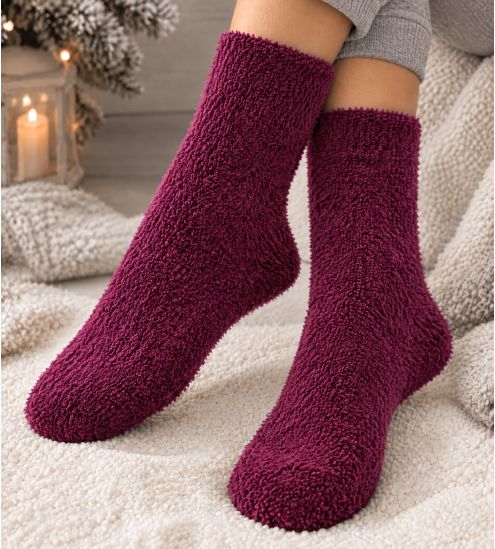 Sweet Soft Socks Violets Smooth Cuddly Mulberry