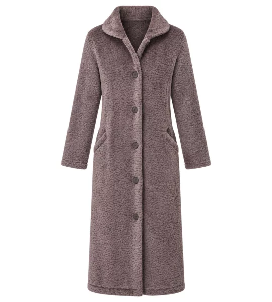 Robe de chambre en velours Chocolat