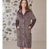 Robe de chambre en velours Chocolat