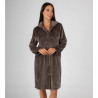 Robe de chambre en velours Chocolat
