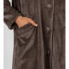 Robe de chambre en velours Chocolat