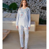 Pyjama envelours femme Bleu Ciel