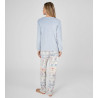 Pyjama envelours femme Bleu Ciel