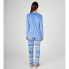 Pyjama en velours très doux bleu