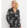 Haut de pyjama chemise femme Glimmer M et M Classic Black